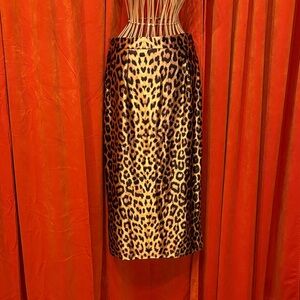 Shiny Leopard Print Women's Skirt